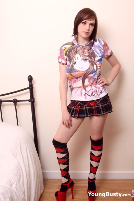 young busty: Busty british cutie Louisa Lockhart shows her big melons and fingers herself