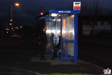 jim slip: Blond british MILF Paige Fox gets her twat filled with a dick in fishnets