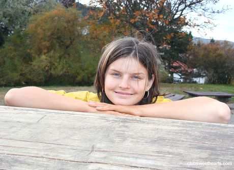 club sweethearts: Slim russian girl Diana C shows her natural small tits and poses in a solo