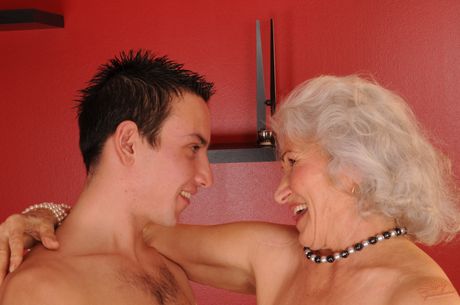 lusty grandmas: Mature hungarian lady Norma gets her hairy pussy licked and banged by a younger man