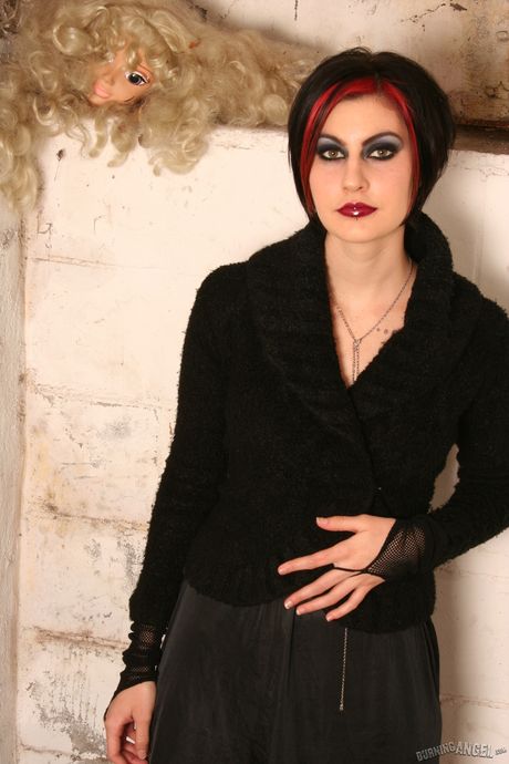 burning angel: Pixie Pearl is a redheaded teen who loves to show off her tits and ass