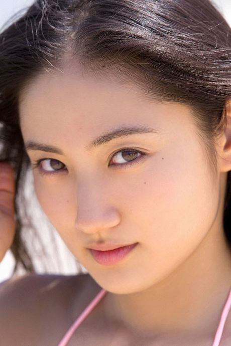 all gravure: Asian covergirl Saaya removes her bikini before getting naked on a patio