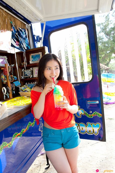 all gravure: Bikini clad Asian teen Saaya demonstrates her perfect tits and pussy