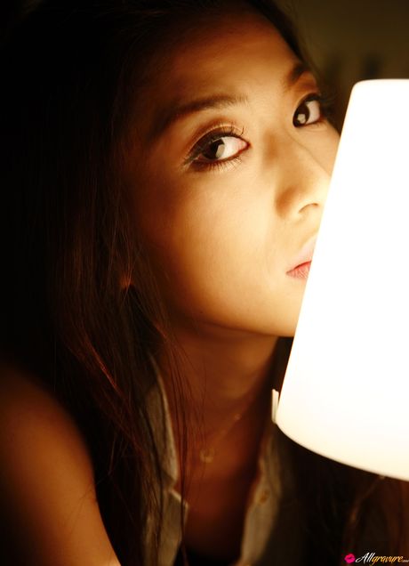 all gravure: Asian babe Amika Hattan exposes her small boobs and poses in a solo