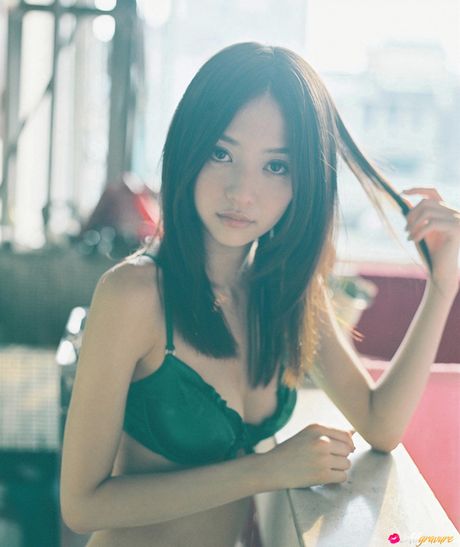 all gravure: Asian cutie Rina Aizawa presents her huge tits and poses in a solo