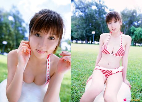 all gravure: La muñeca asiática China Fukunaga muestra sus increíbles tetas y posa en bikini