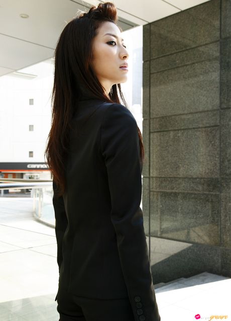 all gravure: Asian beauty Amika Hattan displays her big racks and poses in a solo