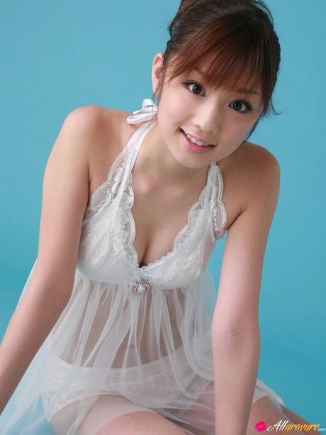 all gravure: Lovely japanese babe Yuko Ogura presents her small tits and poses in a solo