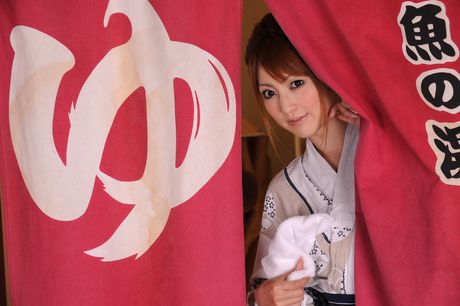 all gravure: Asian beauty Kaede Matsushima presents her sexy booty and goes naked for the camera in a bath