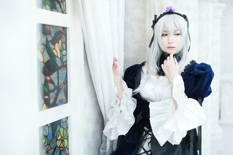 all gravure: Sexy Asian Lecha reveals her petite tits and her bald pussy in a black dress