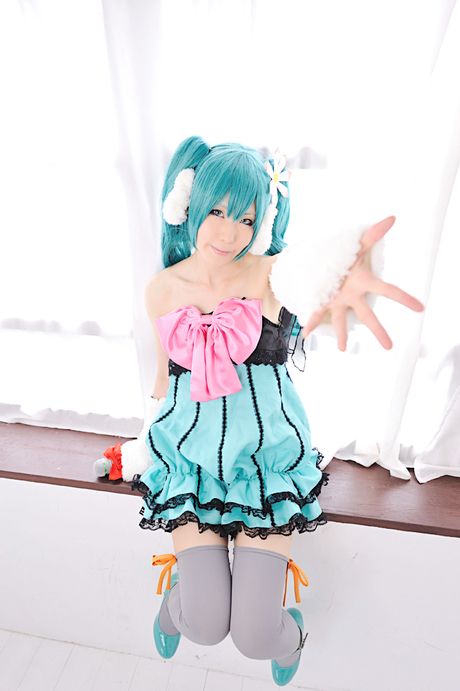 all gravure: Stunning japanese girl Haruka presents her teeny tits and poses in white stockings