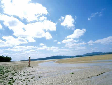 all gravure: Asian doll Reina Tanaka takes off her bikini in the ocean