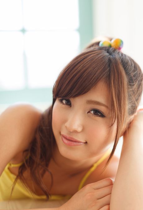 all gravure: Asian cutie Hai Tachibana flaunts her petite tiny tits and reveals her naked form in a solo