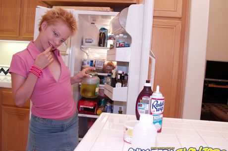 blowpass: Nerdy canadian beauty Emilie Davinci strips her clothes and highlights her hot body