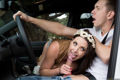 Dark-Haired australian model Angela White gets ass fucked by a guy in a parking lot Dark-Haired australian model Angela White gets ass fucked by a guy in a parking lot