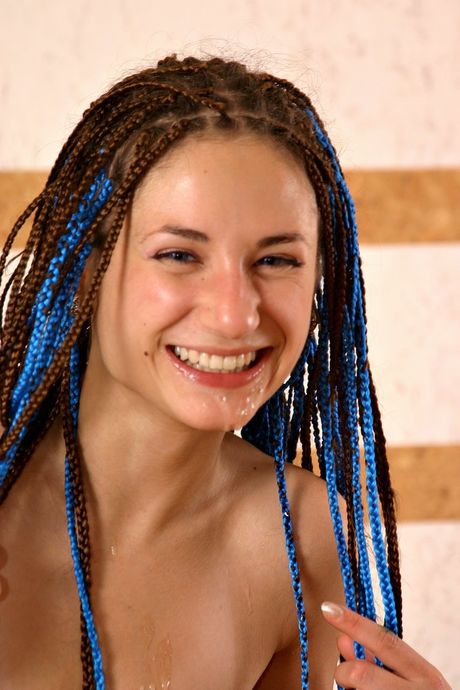 gag-n-gape: Brunette russian cutie Sasha gets her round ass licked and drilled hardcore