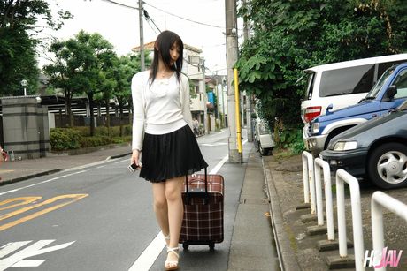 hcjav: Ravishing Asian teen Ruri Shinohara gets a double penetration in a 3some