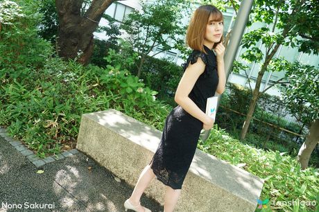 tenshigao: Asian MILF Nono Sakurai demonstrates her amazing racks and reveals her nudity for the photo in a solo