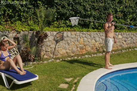 karups older women: Fantastische Spaanse MILF Rubi Storm krijgt haar kutje volgepompt met een lul op het terras