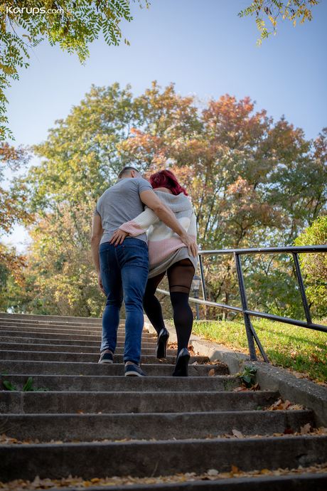 karups older women: Redhead hungarian Mom Kathy Fuckdoll gets her twat stuffed with a stiff rod