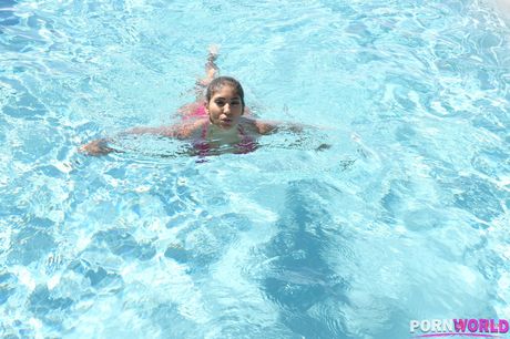 Venezuelan beauty Venus Afrodita gets fucked by a black pool boy Venezuelan beauty Venus Afrodita gets fucked by a black pool boy