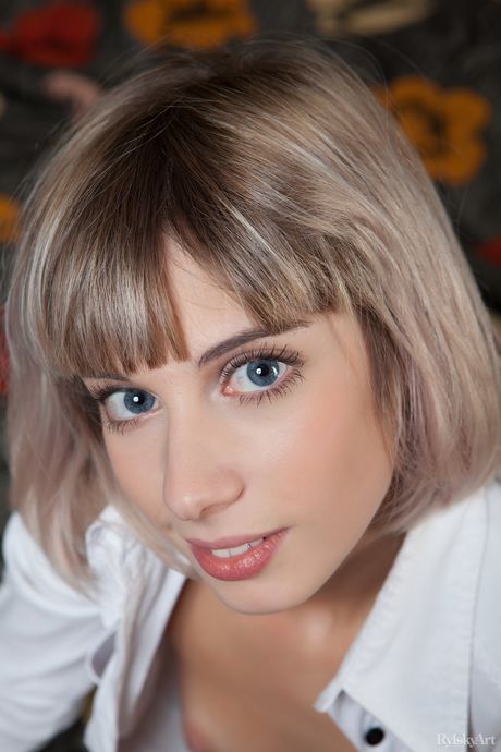 rylsky art: Beautiful latvian covergirl Queva displays her small tits and poses in a solo