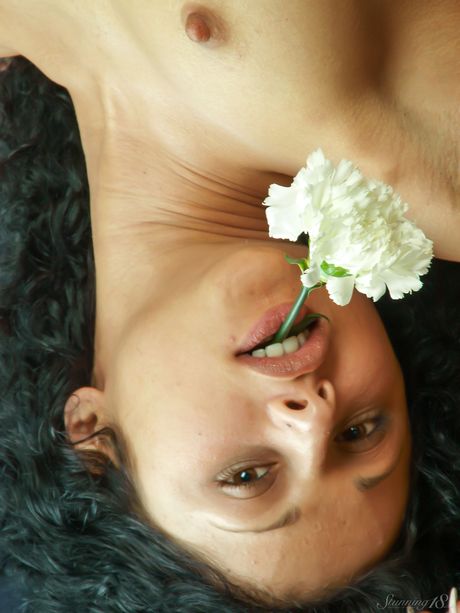 stunning 18: Adolescent ukrainian blonde Gloria A presents her perfect ass and twat in the nude