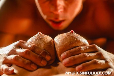 mylf x sinfulxxx: Light-Haired czech MILF Nathaly Cherie has sex with a blindfolded man